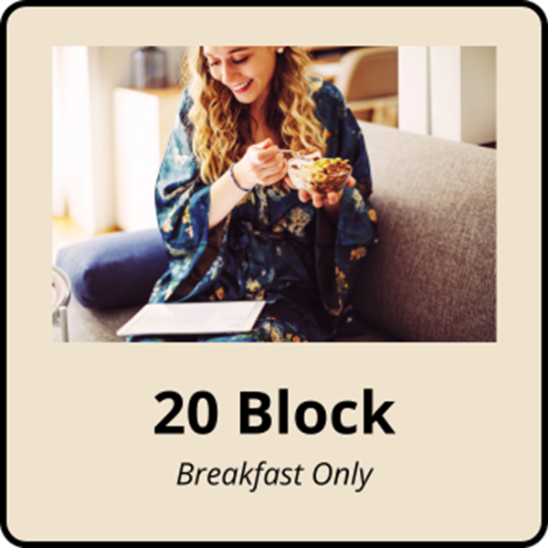 Picture of 20 Block - Breakfast Only