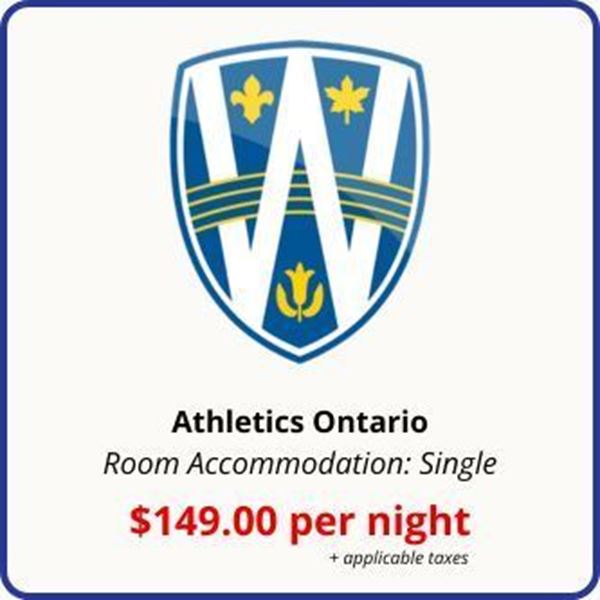 Picture of Athletics Ontario – Single Room Accommodations